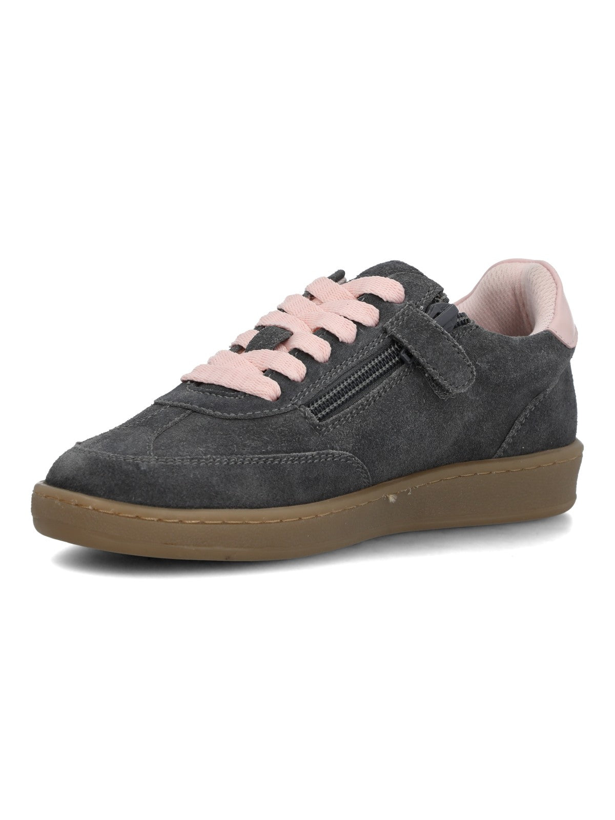 Zapatilla Para Niña Cuero/Gamuza/Caucho Loa Gris Hush Puppies