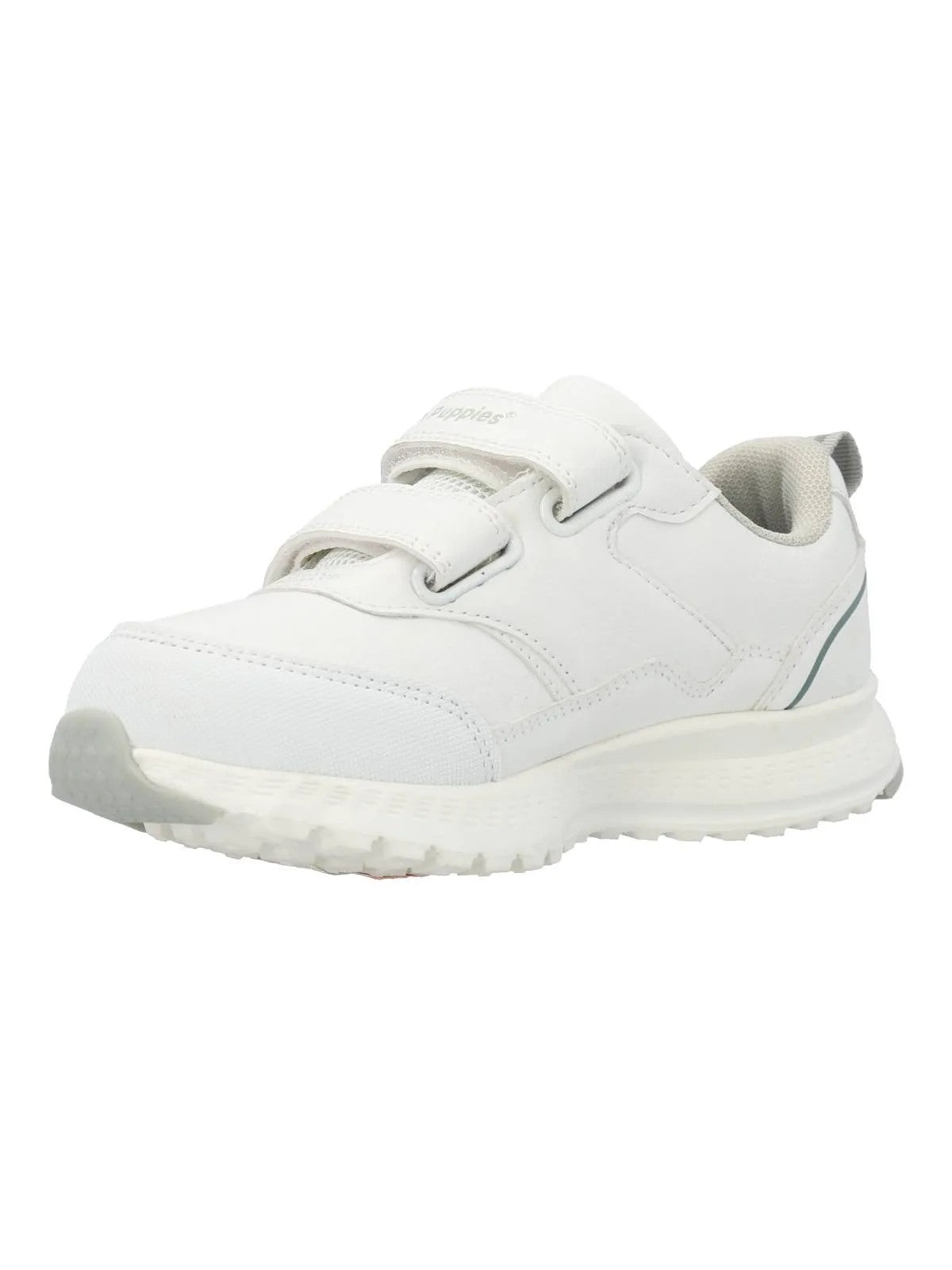Zapatilla Para Niño Poliuretano New Chance Velcro Blanco Hush Puppies