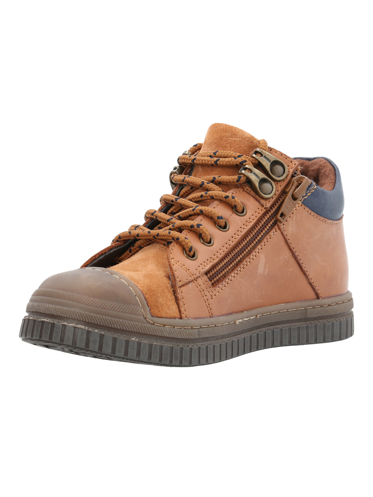 Zapatilla Para Niño Cuero Waco Marrón Hush Puppies