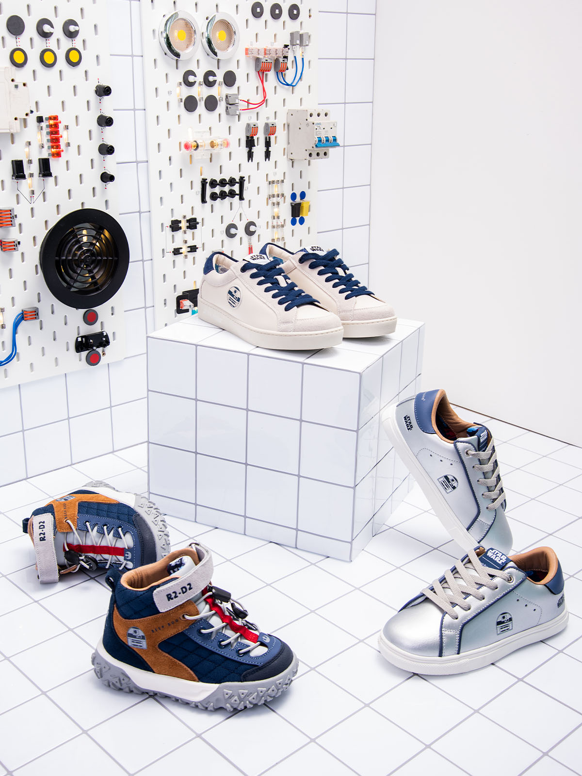Zapatilla Rd-D2 Sneaker Cuero Nino