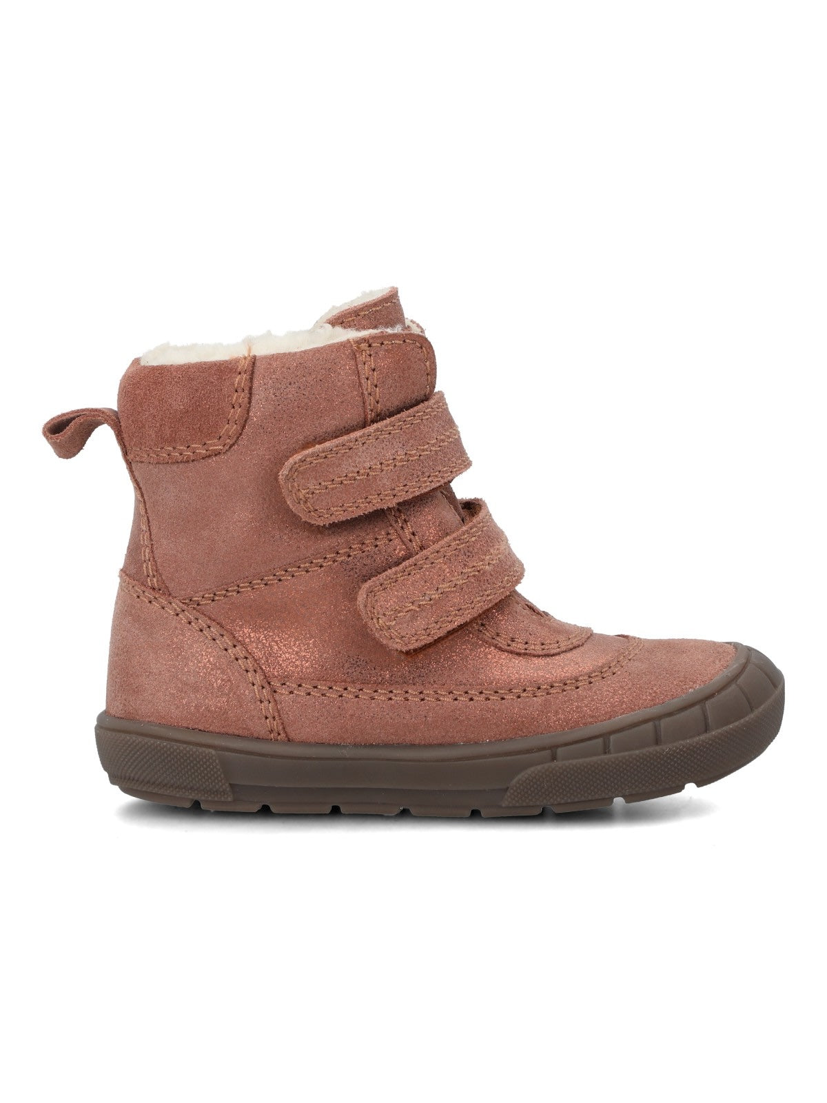 Botín Para Niña Cuero Saman Metalizado Hush Puppies