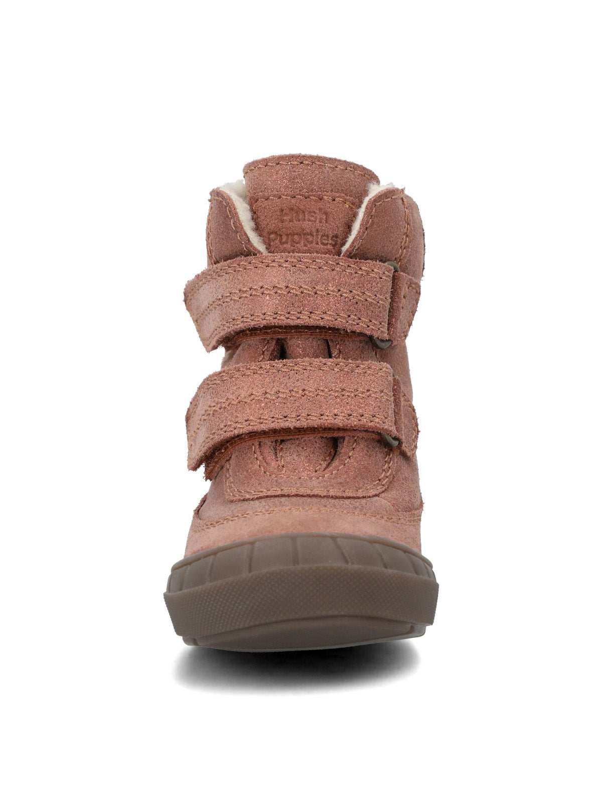 Botín Para Niña Cuero Saman Metalizado Hush Puppies