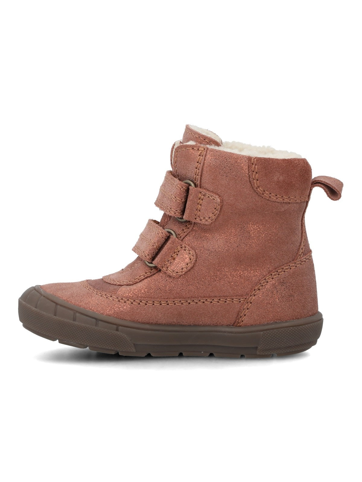 Botín Para Niña Cuero Saman Metalizado Hush Puppies