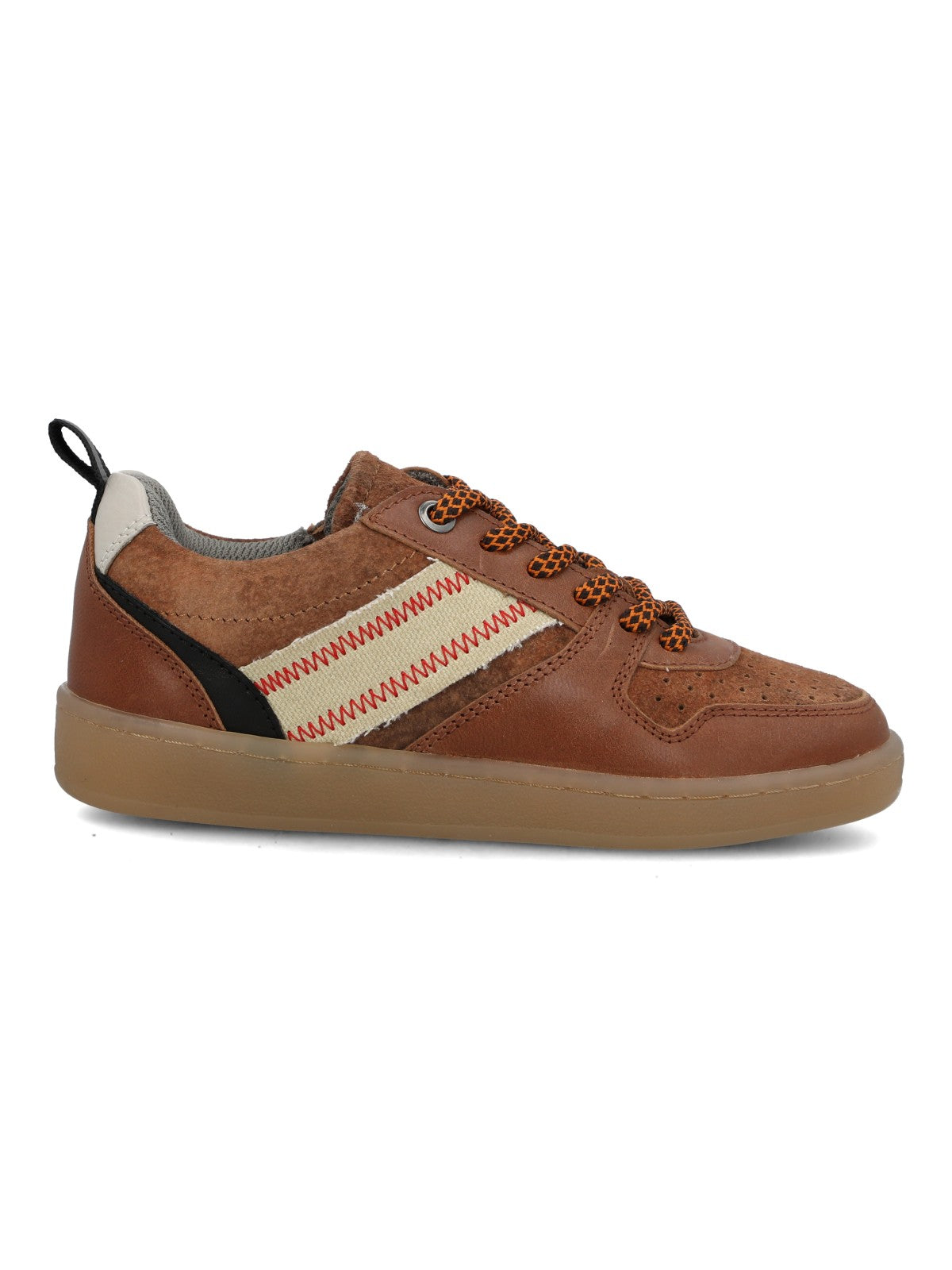 Zapatilla Para Niño Cuero Ocaso Café Hush Puppies