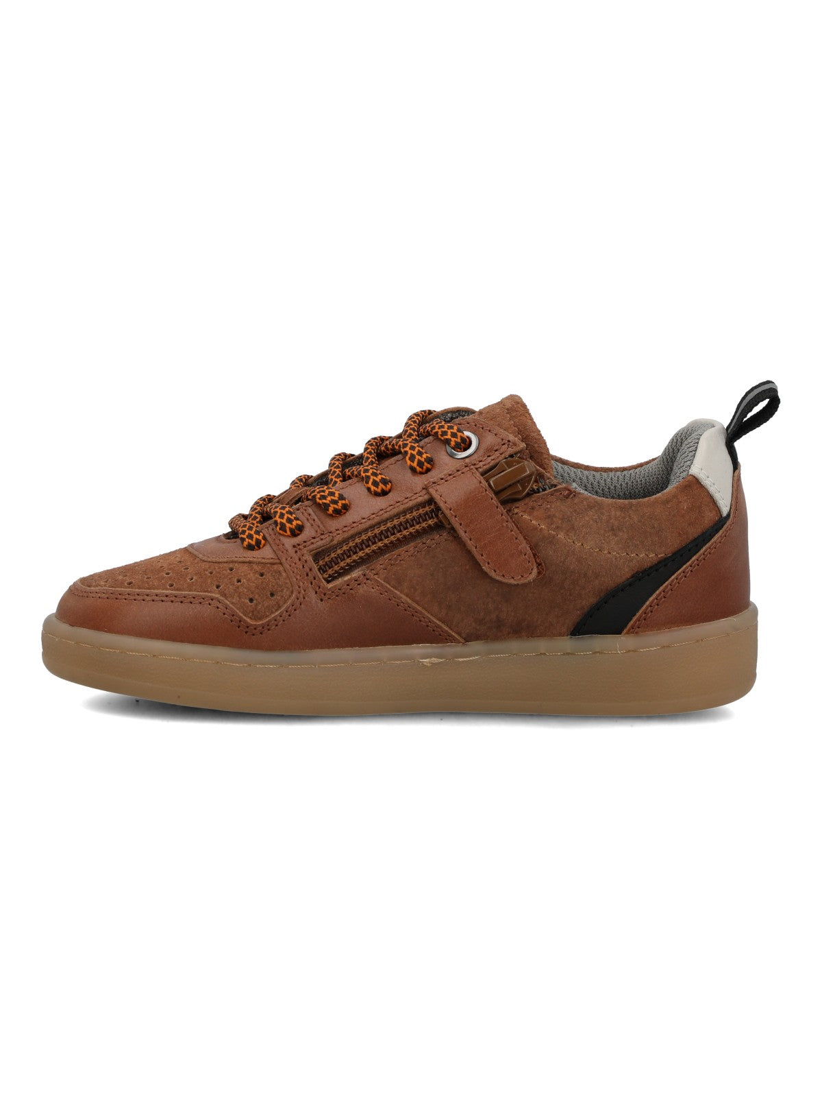 Zapatilla Para Niño Cuero Ocaso Café Hush Puppies